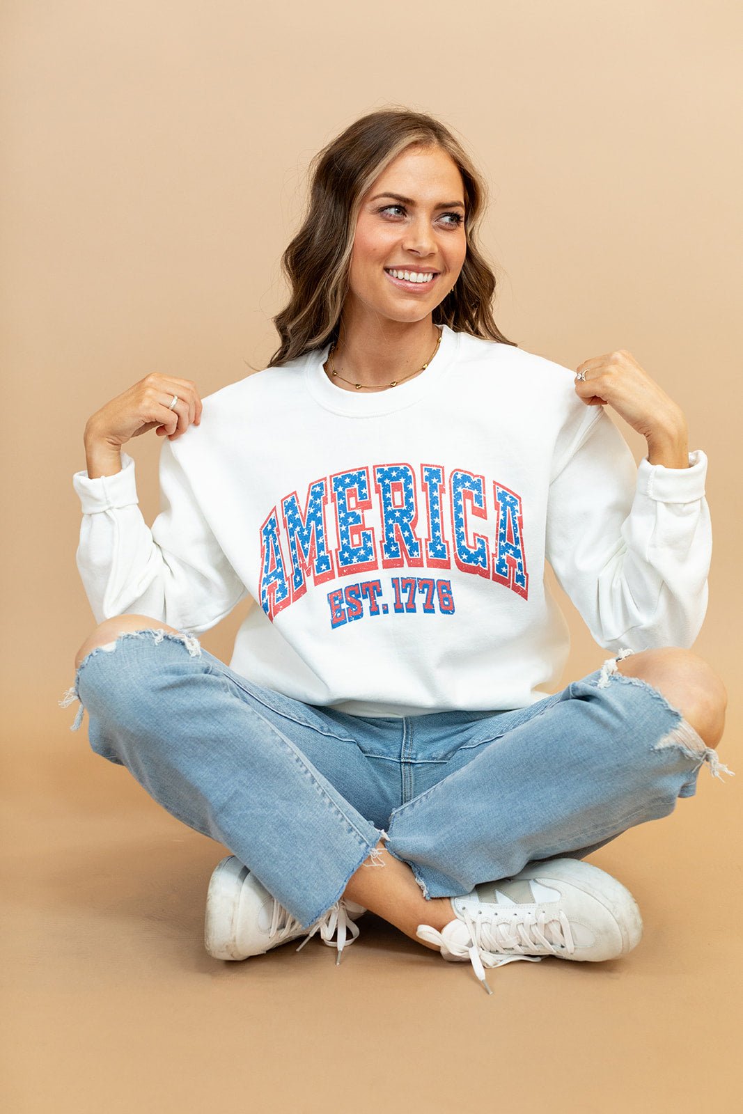America Sweatshirt — Brooklyn Blush women's boutique, Draper Utah