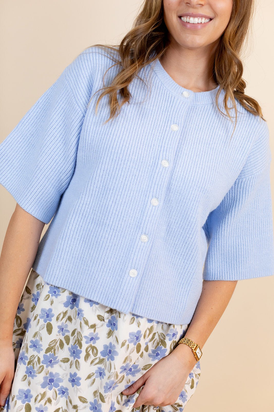 Alix Cardigan in Blue