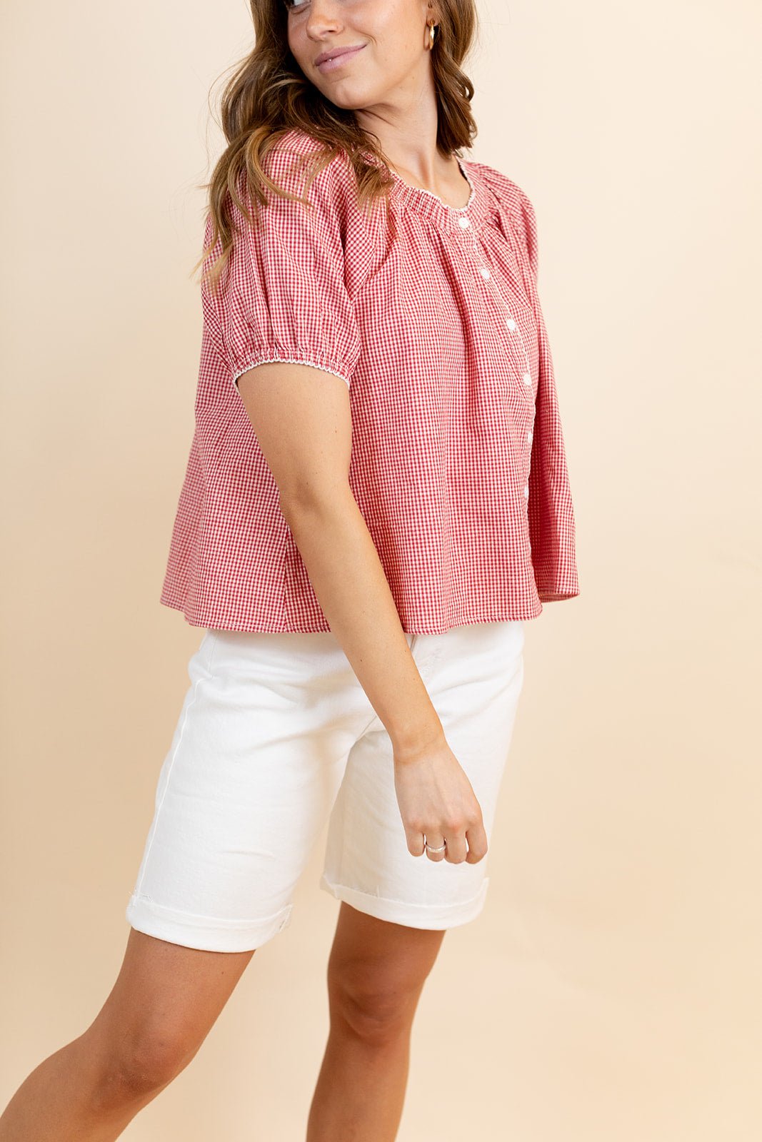 Carter Relax Fit Bermuda Shorts- White