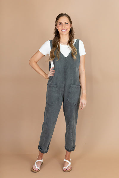 Amara Jumpsuit in Ash Black