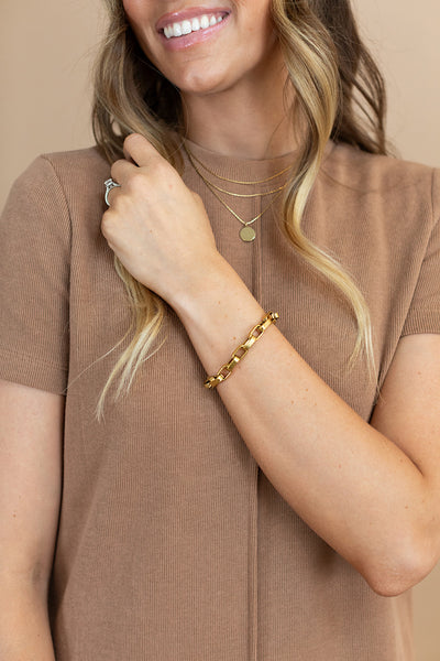 Chunky Box Chain Bracelet