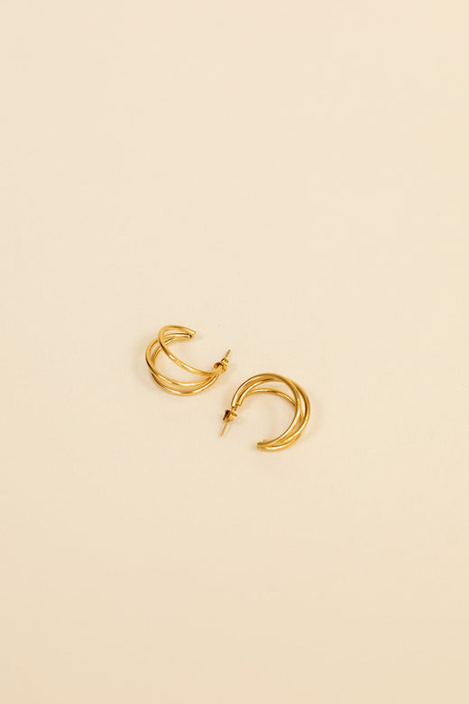 Gold Hoops — Brooklyn Blush, Draper Utah