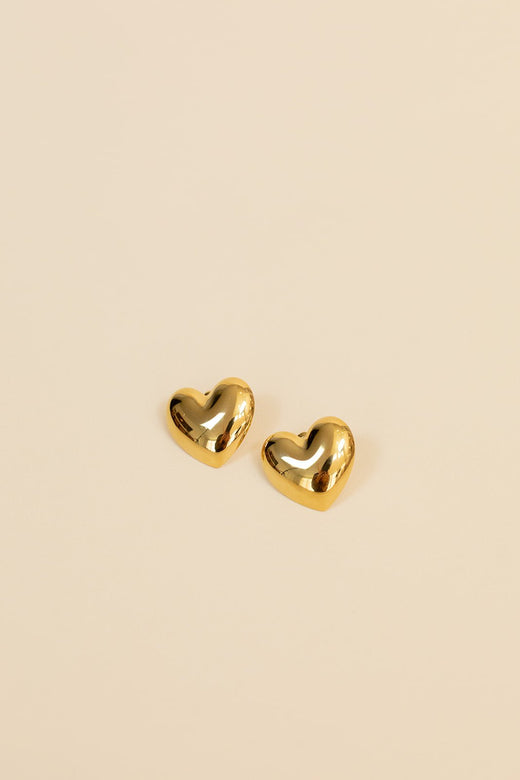 Heart Studs — Brooklyn Blush, Draper Utah