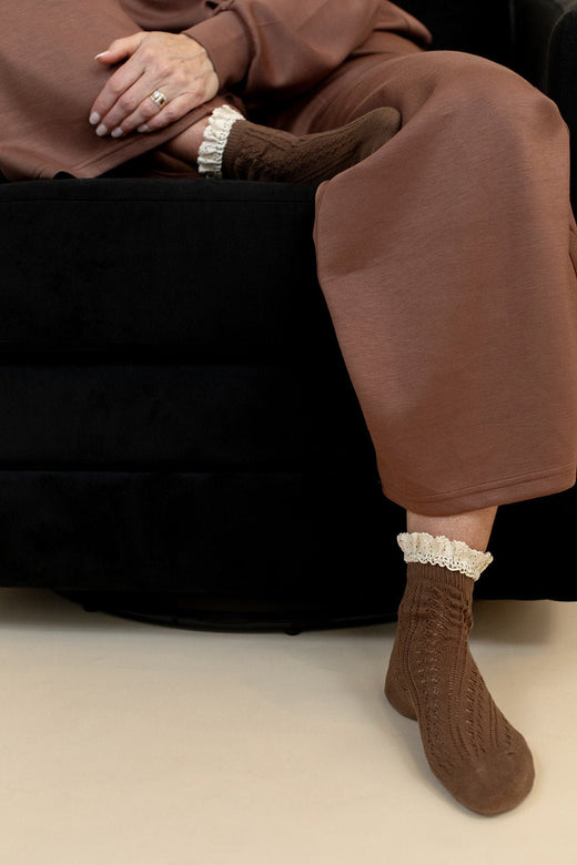 Net Pointelle Socks — Brooklyn Blush, Draper Utah