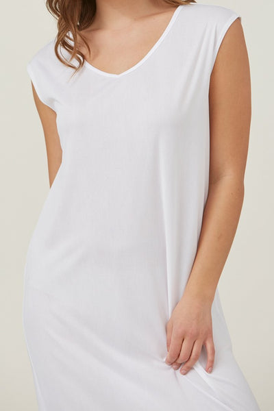 White Temple Dress Slip