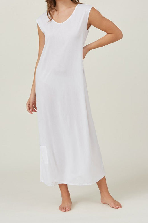 White temple dress slip — layering slip for LDS temple dresses from Brooklyn Blush in Draper, Utah