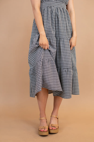 Rayla Plaid Tiered Dress