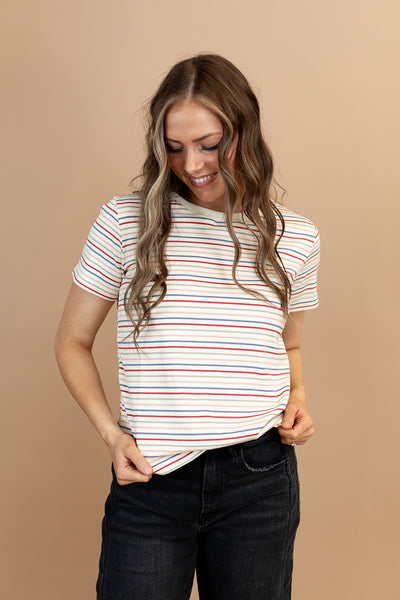 Weslie Stripe Tee