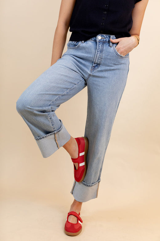 Tyra Super High Rise Cuff Jean
