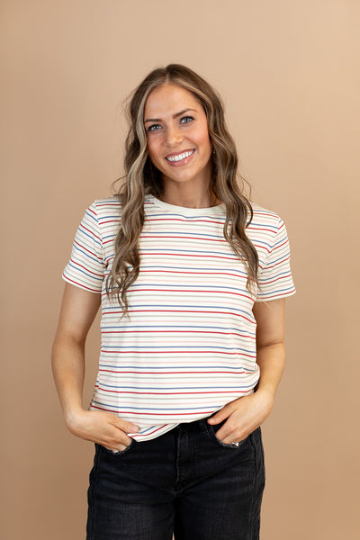 Weslie Stripe Tee