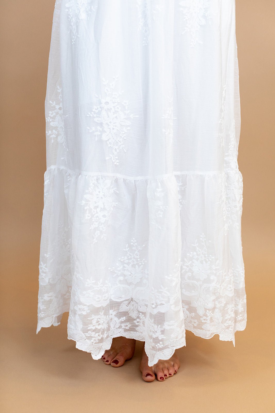 Florence Temple Dress — white LDS temple dress, view 6