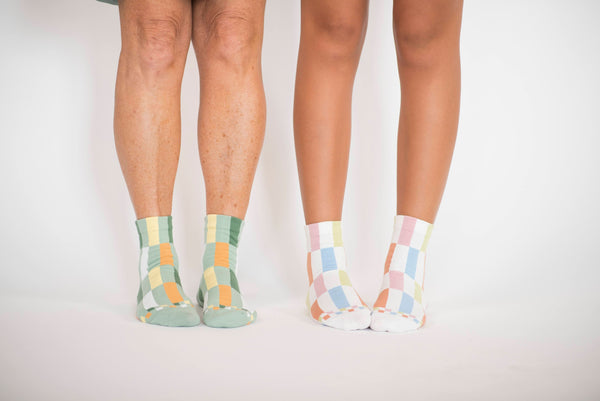 Women's White Stripe Socks