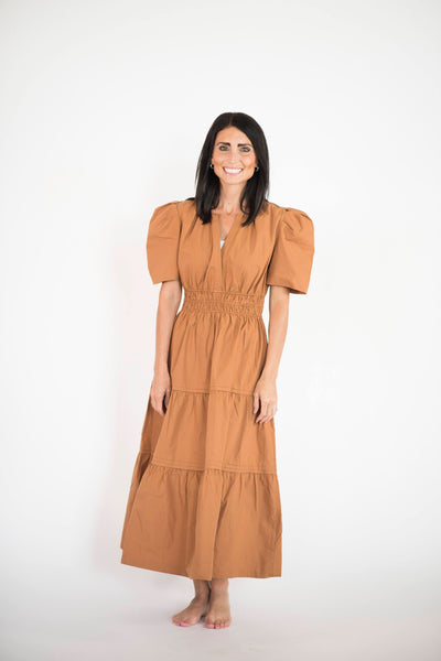 Phoenix Dress in Mocha