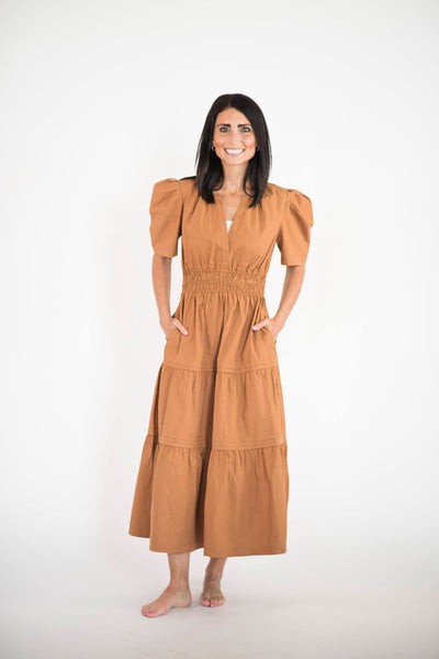 Phoenix Dress in Mocha