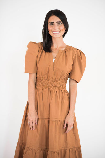 Phoenix Dress in Mocha