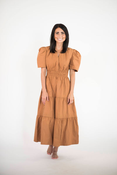 Phoenix Dress in Mocha