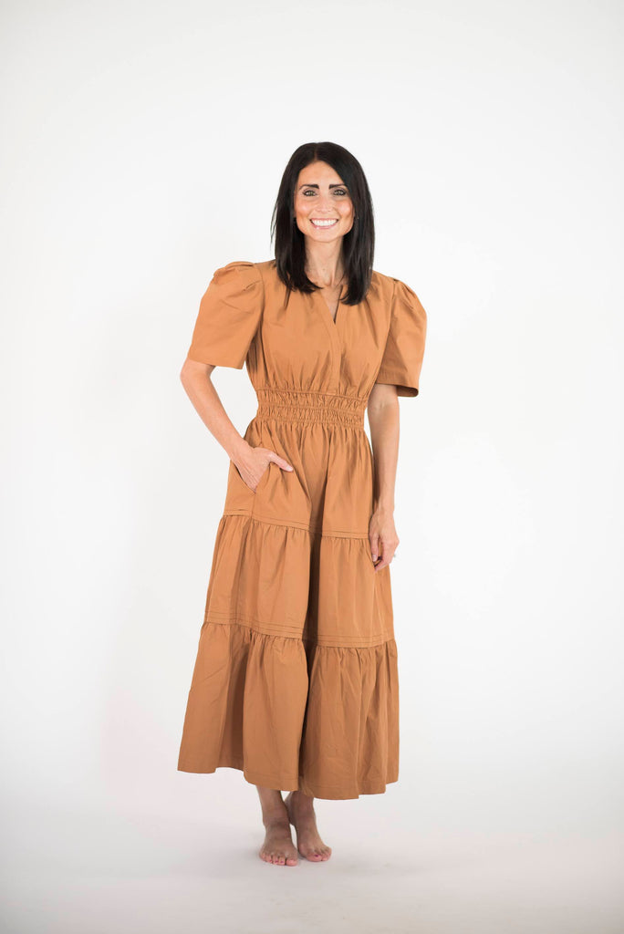 Phoenix Dress in Mocha