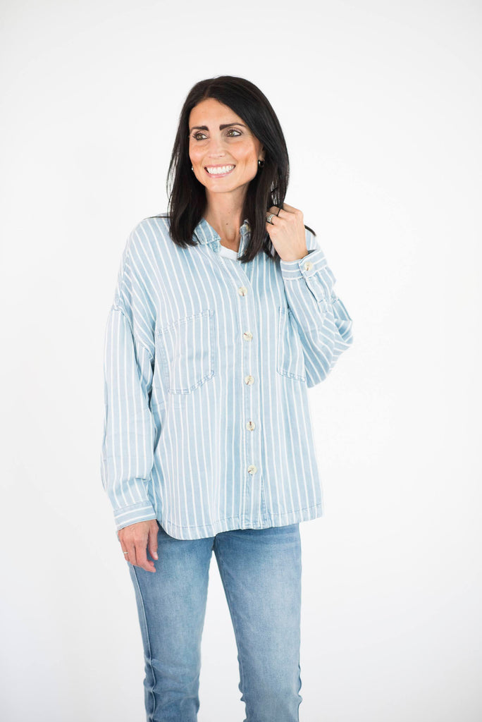 Kellan Striped Shacket