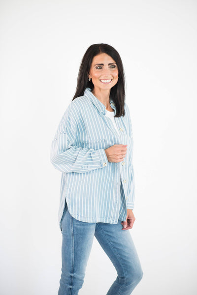 Kellan Striped Shacket