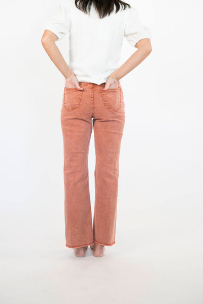 Sidnee Flared Pants in Rust