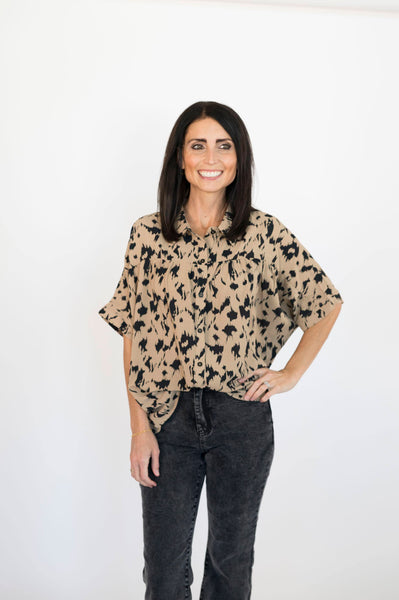 Lark Abstract Blouse