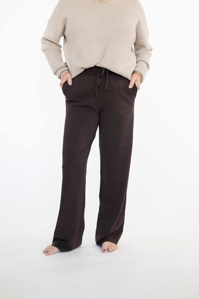 Dean Scuba Pants in Dark Chocolate