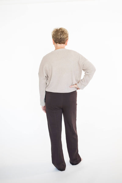 Dean Scuba Pants in Dark Chocolate