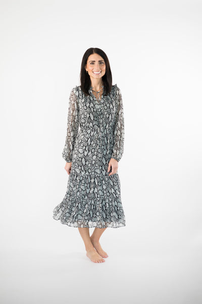 Jayra Snake Print Dress