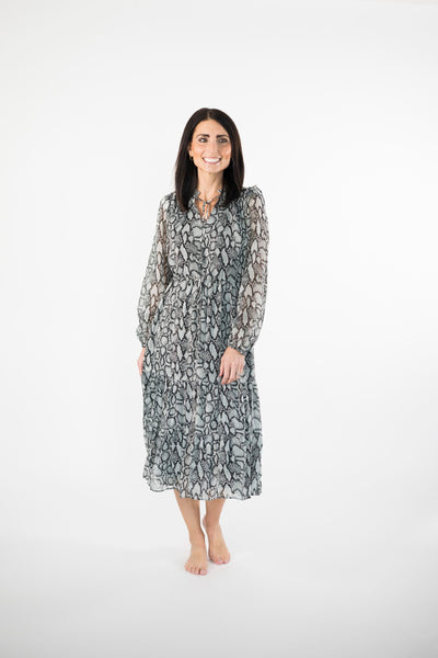 Jayra Snake Print Dress
