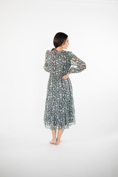 Jayra Snake Print Dress