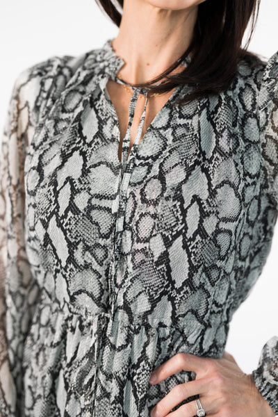 Jayra Snake Print Dress