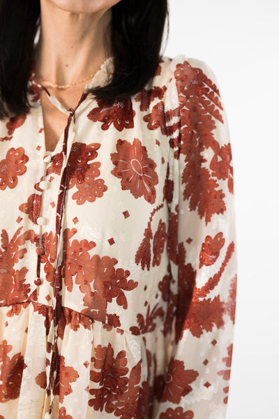 Tegan Dress in Cream