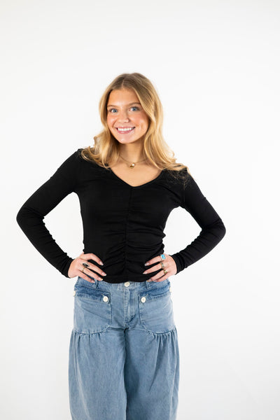 Preslie Top in Black