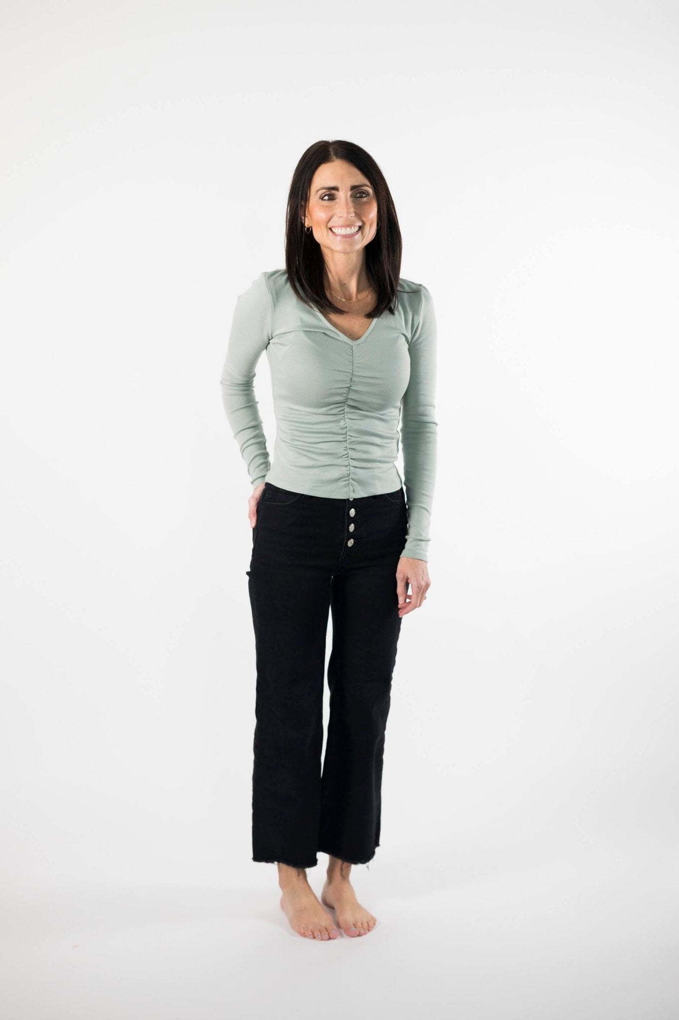 Preslie Top in Green