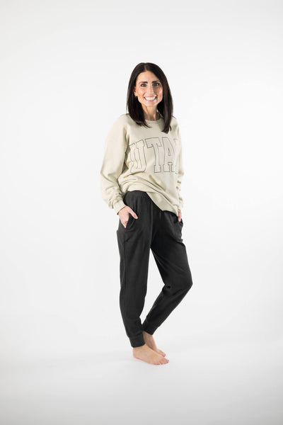 Crissy Jogger in Soft Black