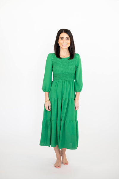 Shantel Dress in Gucci Green