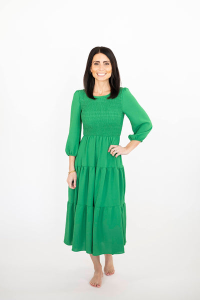 Shantel Dress in Gucci Green