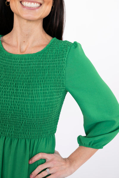 Shantel Dress in Gucci Green