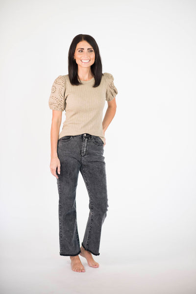 Sidnee Flared Pants in Black