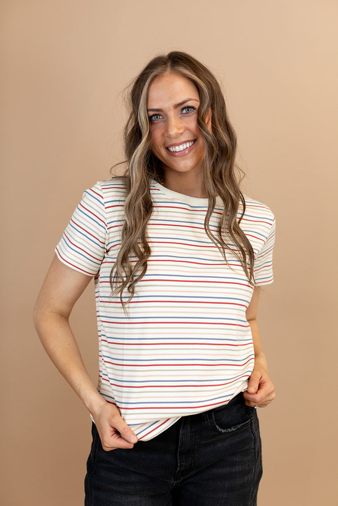 Weslie Stripe Tee