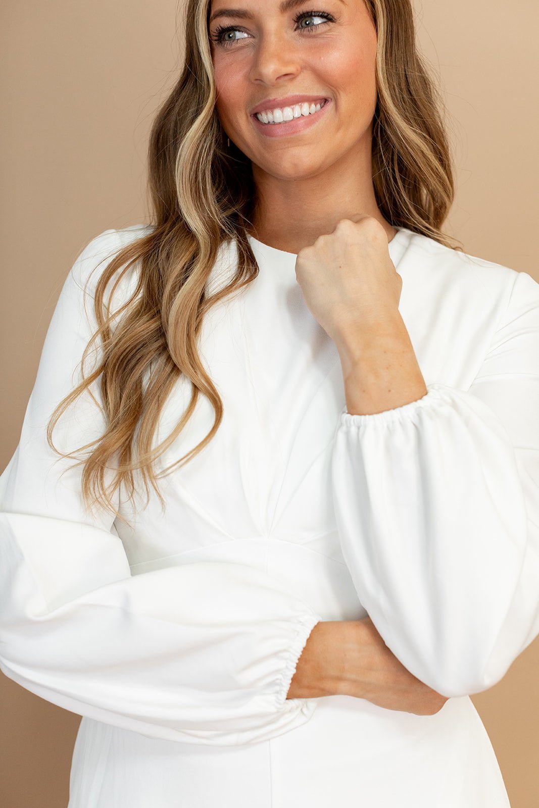 Juliet Temple Dress — white LDS temple dress, view 4