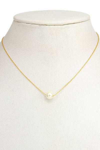 Gold Pearl Necklace