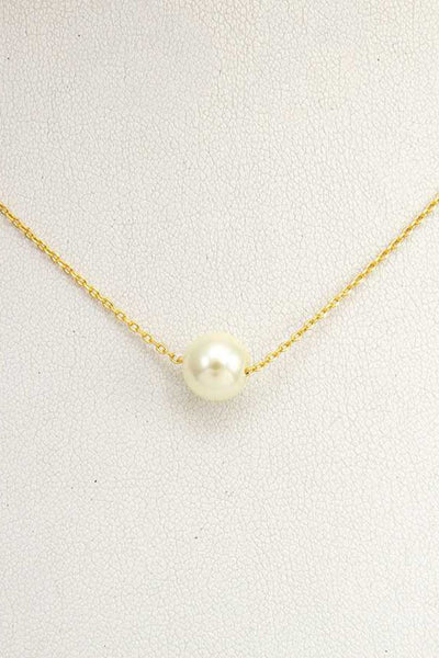 Gold Pearl Necklace