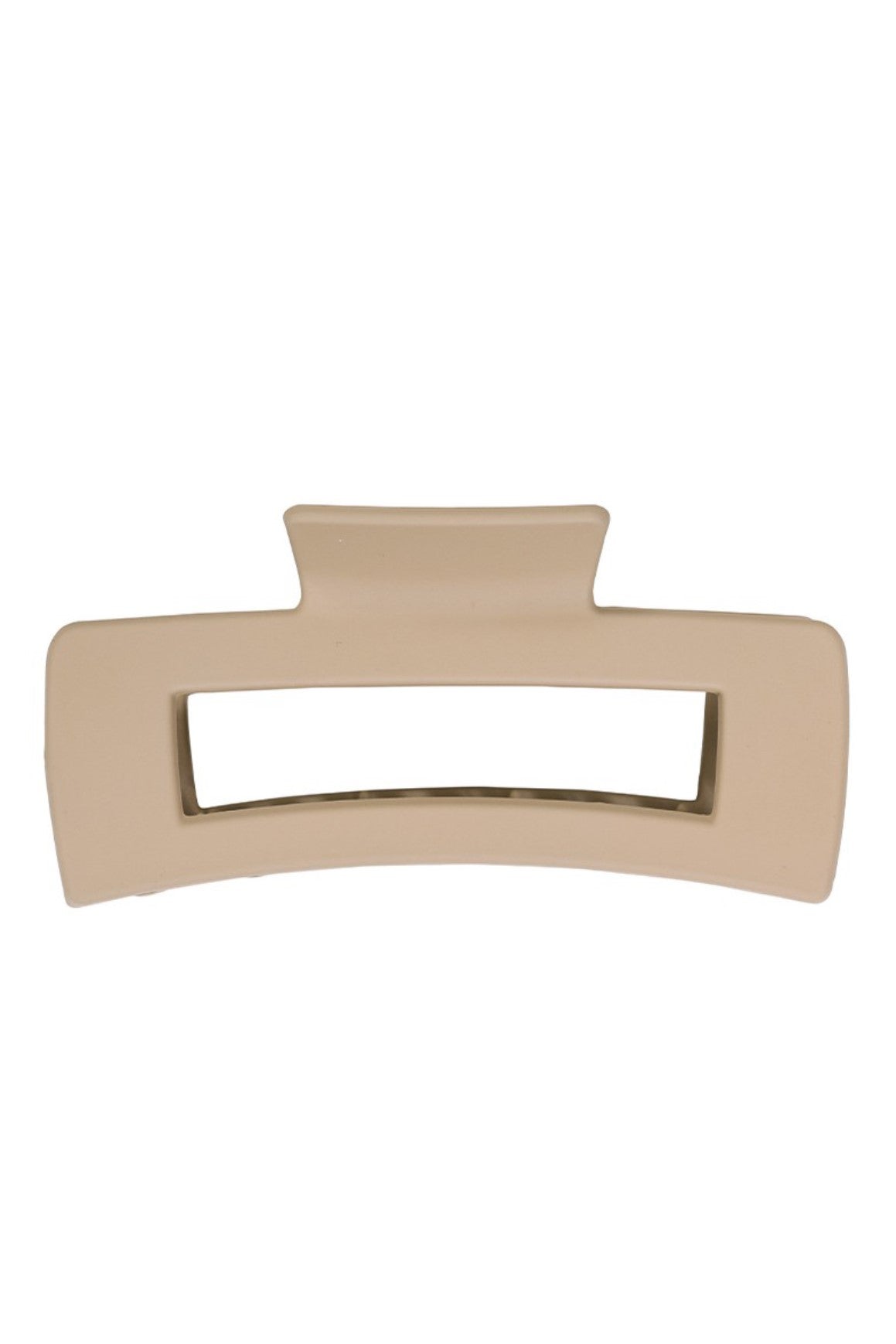 Ash Mocha Rectangle Hair Claw Clip