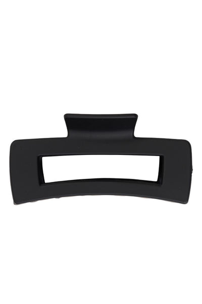 Black Rectangle Hair Claw Clip