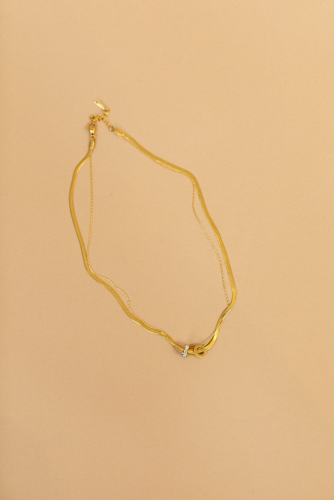 Gold Multilayer Chain Necklace — Brooklyn Blush, Draper Utah