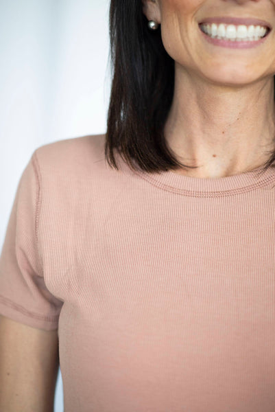 Eisley Ribbed Top in Ginger