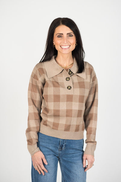 Tylan Plaid Sweater