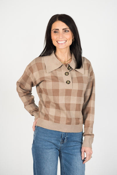 Tylan Plaid Sweater
