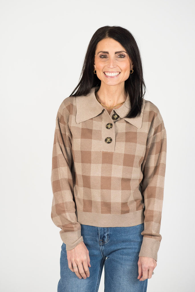 Tylan Plaid Sweater